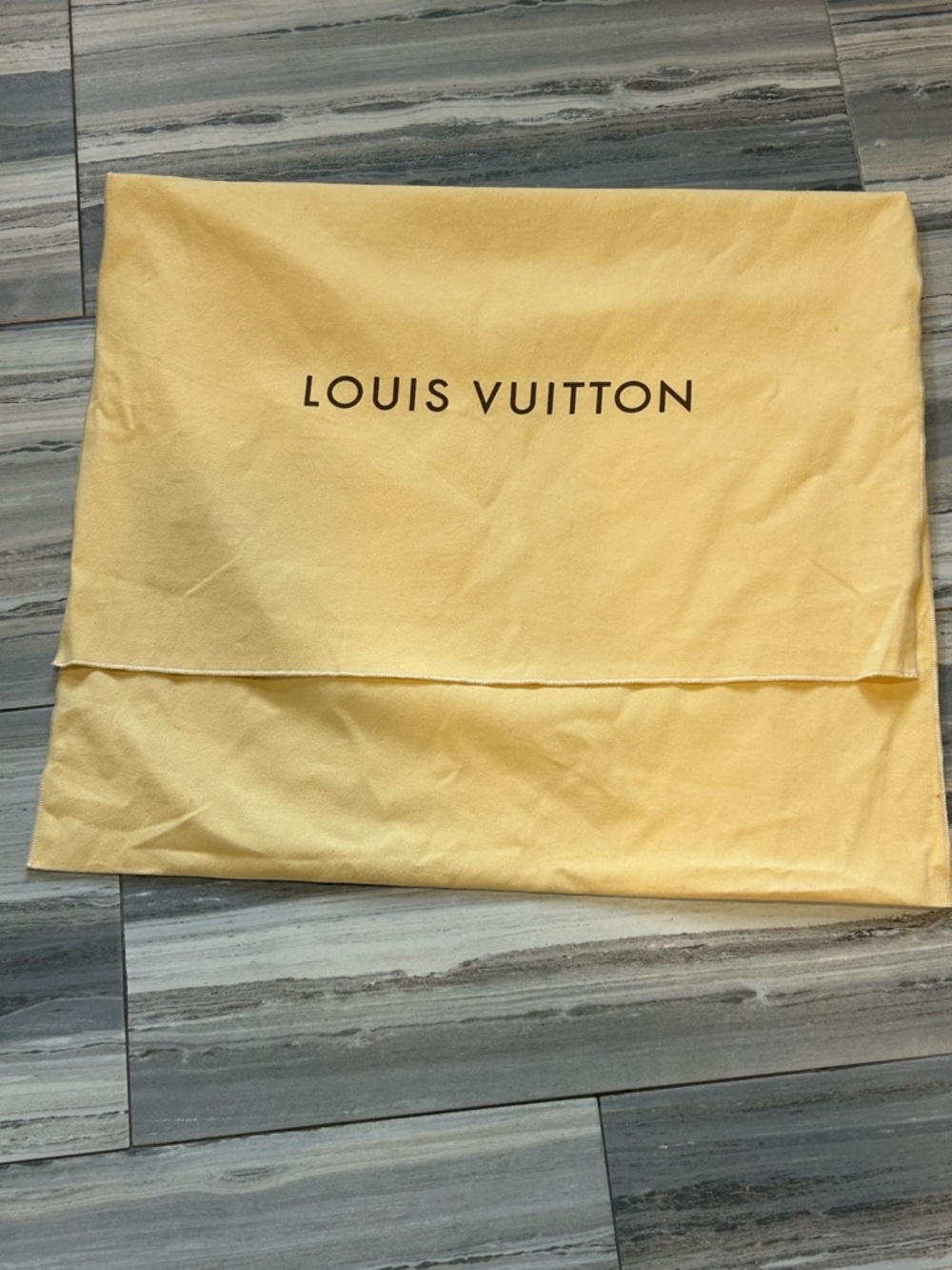 Louis Vuitton Beige Cotton Dust Bag